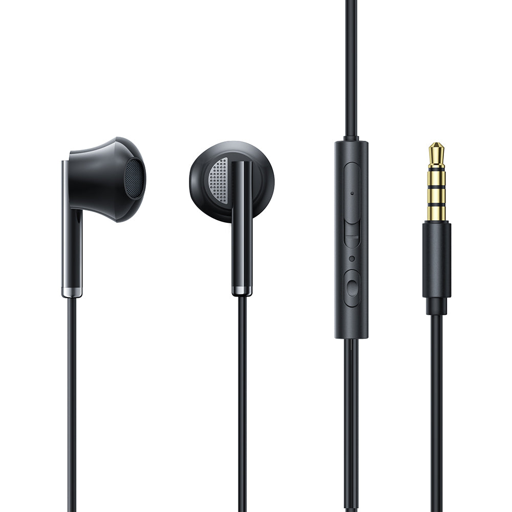 JOYROOM EW07 Half-In-Ear 3.5mm AUX Headphone Built-in Mic Volume Control Stereo Sound Wired Earphone JOYROOM EW07 Half-In-Ear 3.5mm AUX Headphone Built-in Mic Volume Control Stereo Sound Wired Earphone